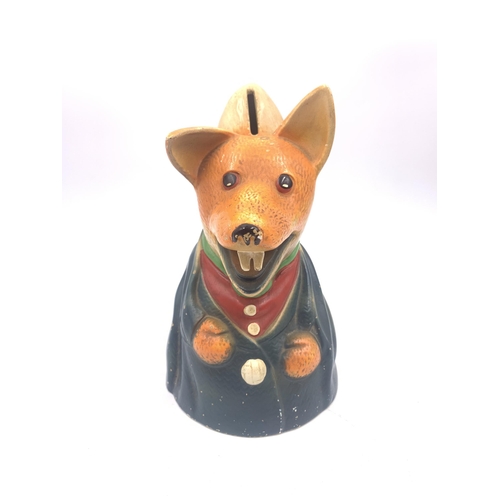 349 - A 1972 Ivan Owen & Peter Firmin Basil Brush hand-painted money box - approx. 21cm high