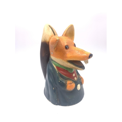 349 - A 1972 Ivan Owen & Peter Firmin Basil Brush hand-painted money box - approx. 21cm high