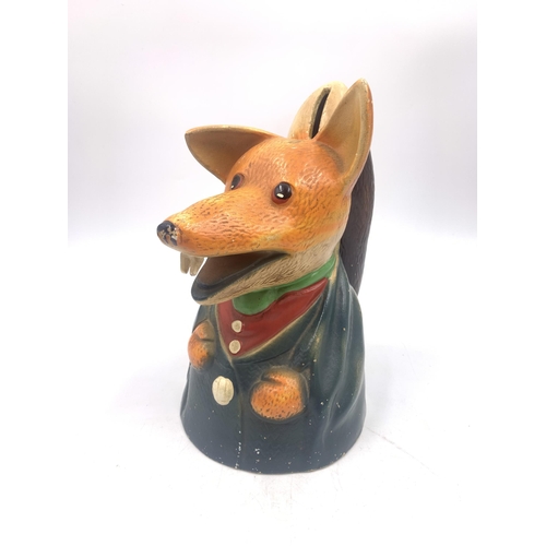 349 - A 1972 Ivan Owen & Peter Firmin Basil Brush hand-painted money box - approx. 21cm high