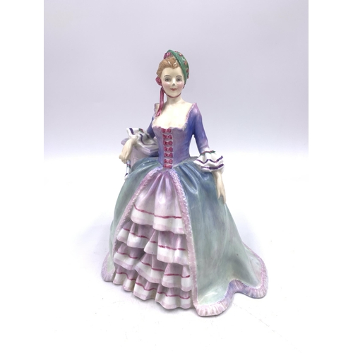 351 - Three Royal Doulton figurines, one Marie HN1370 and two Eleanor, HN 1753 and HN1754