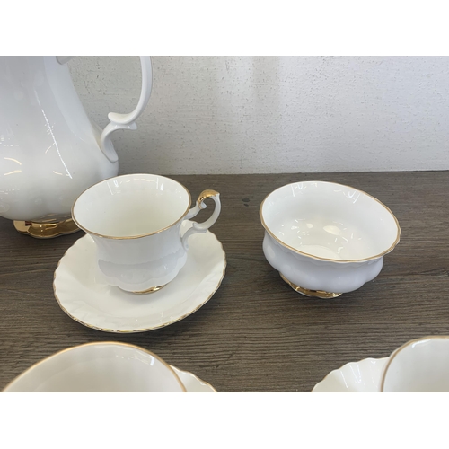 354 - A Royal Albert Val D'or bone china fifteen piece coffee set