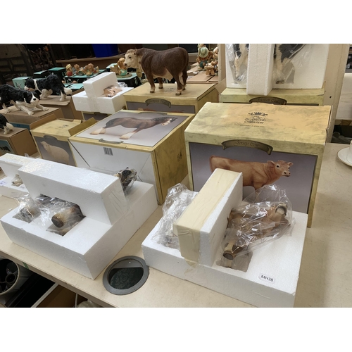 363 - Six boxed The Leonardo Collection resin animal figurines