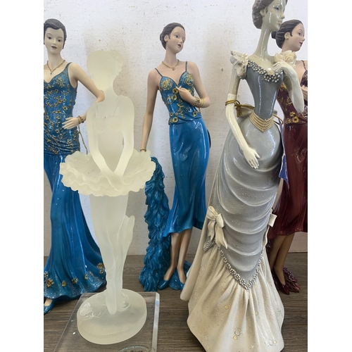 376 - Twelve figurines to include The Leonardo Collection Inspiration, The Juliana Collection, Regency Div... 