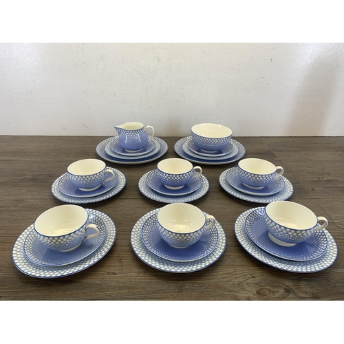 384 - A collection of Royal Worcester Z1872 bone china to include six teacups, eight saucers, milk jug, su... 