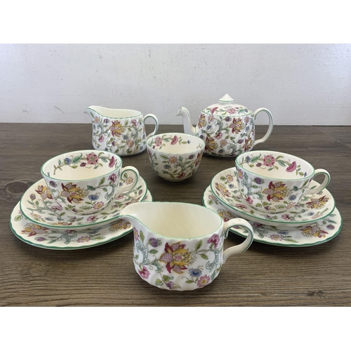 385 - Ten pieces of Minton Haddon hall bone china