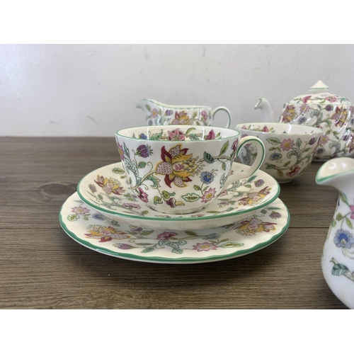 385 - Ten pieces of Minton Haddon hall bone china