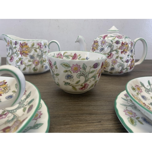 385 - Ten pieces of Minton Haddon hall bone china