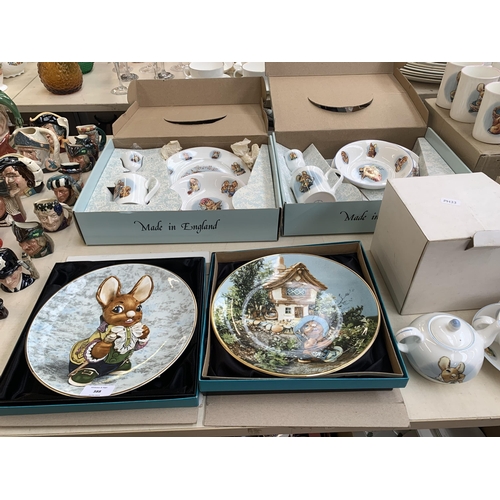 388 - A collection of boxed Pendelfin bone china to include two Royal Crown Duchy The Family nursery sets ... 