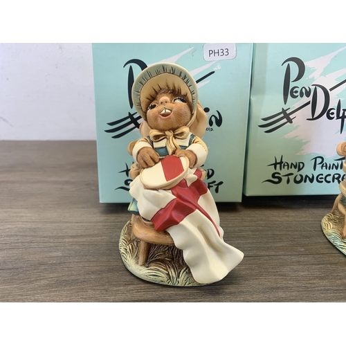 395 - Two boxed Pendelfin Flagmaker rabbit figurines, one England and one Scotland