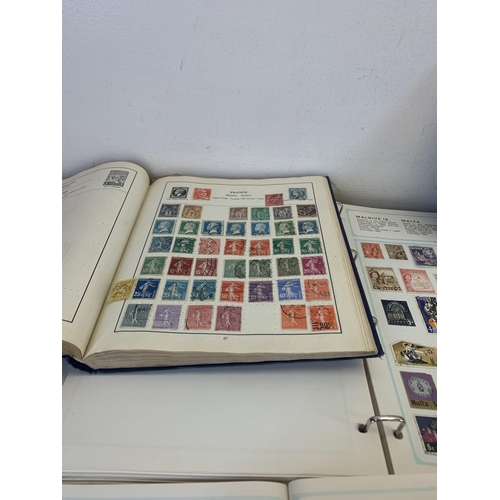 481 - Eight stamp albums containing a collection of worldwide stamps