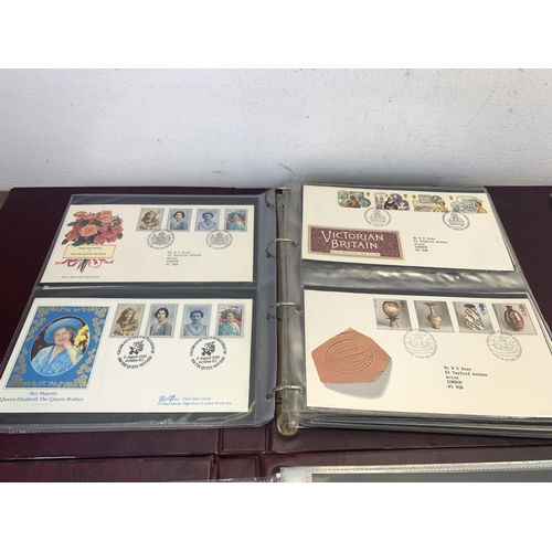 482 - Five Royal Mail first day cover albums containing a collection of Royal Mail first day covers