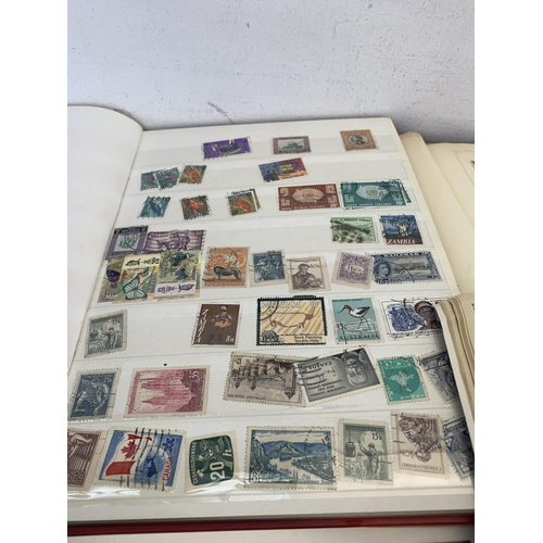 487 - Twelve albums containing a collection of worldwide stamps