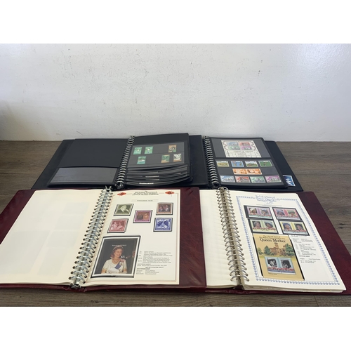 488 - Four albums containing a collection of worldwide stamps