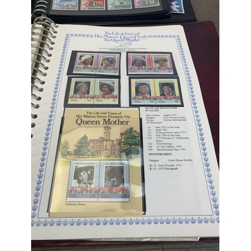 488 - Four albums containing a collection of worldwide stamps