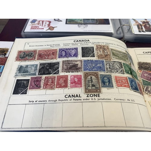 490 - Seven albums containing a collection of worldwide stamps and first day covers