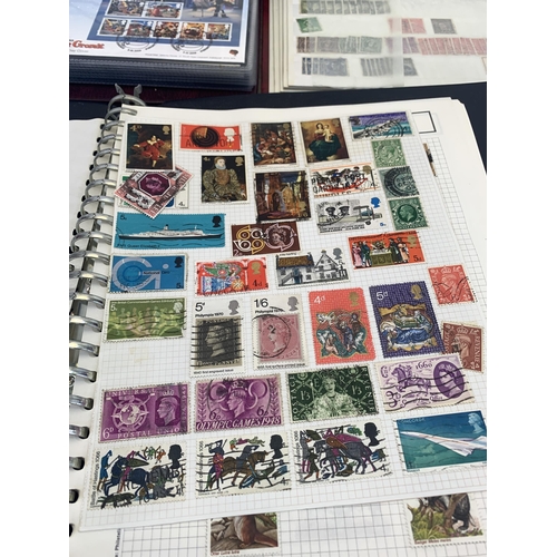 490 - Seven albums containing a collection of worldwide stamps and first day covers