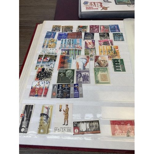 490 - Seven albums containing a collection of worldwide stamps and first day covers