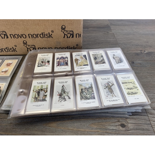 493 - A large collection of cigarette cards to include Black Cat, Lambert & Butler, Will's, Player's, Hill... 