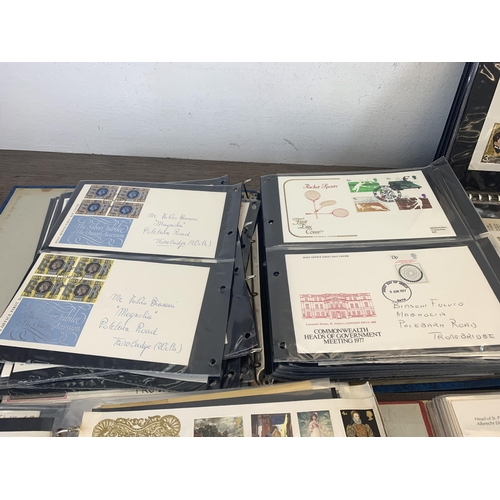 497 - Six albums containing a collection of first day covers