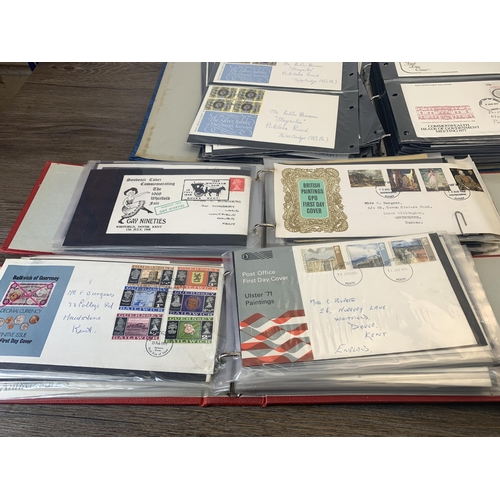 497 - Six albums containing a collection of first day covers