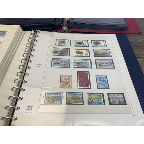 503 - Five stamp albums containing a collection of worldwide stamps