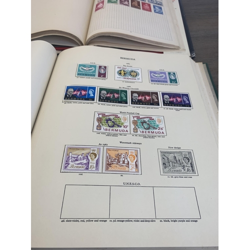 505 - Five albums containing a collection of worldwide stamps