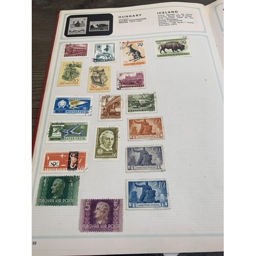 505 - Five albums containing a collection of worldwide stamps