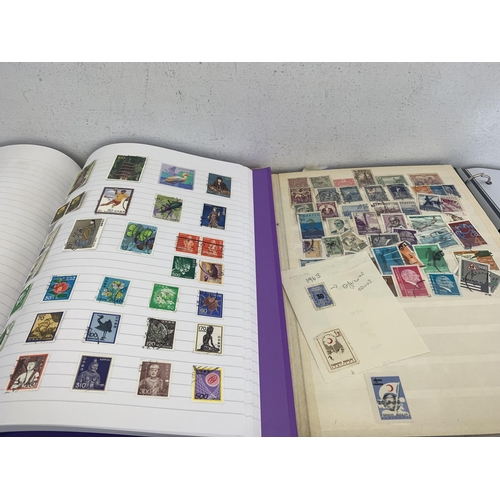 506 - Five albums containing a collection of worldwide stamps