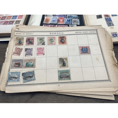 514 - Three albums and two stock books containing a collection of worldwide stamps