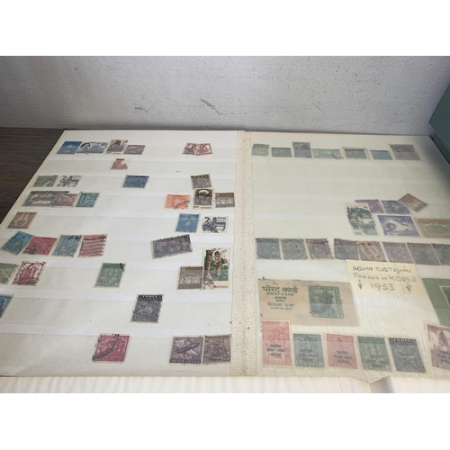 531 - Twelve albums and one box containing a collection of worldwide stamps