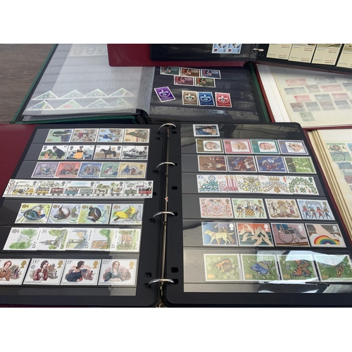 533 - Seven albums containing a collection of worldwide stamps