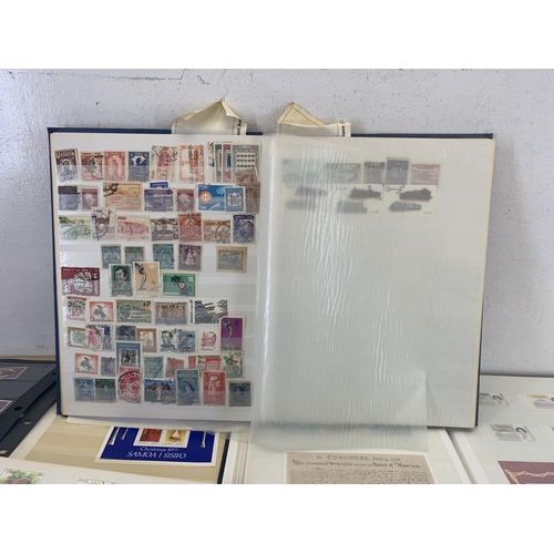 536 - Nine albums containing a collection of worldwide stamps