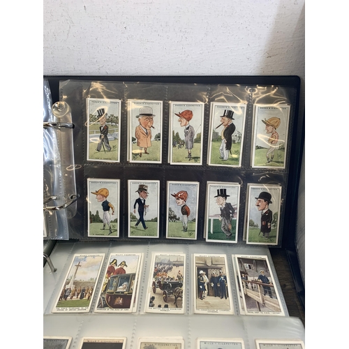 537 - Seven albums containing a large collection of cigarette cards