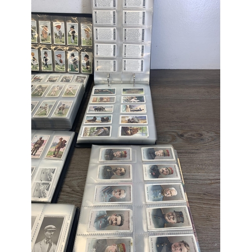 537 - Seven albums containing a large collection of cigarette cards