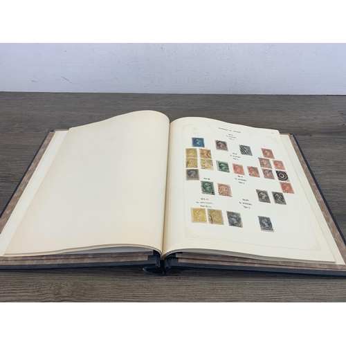 540 - A stamp album containing a collection of worldwide stamps