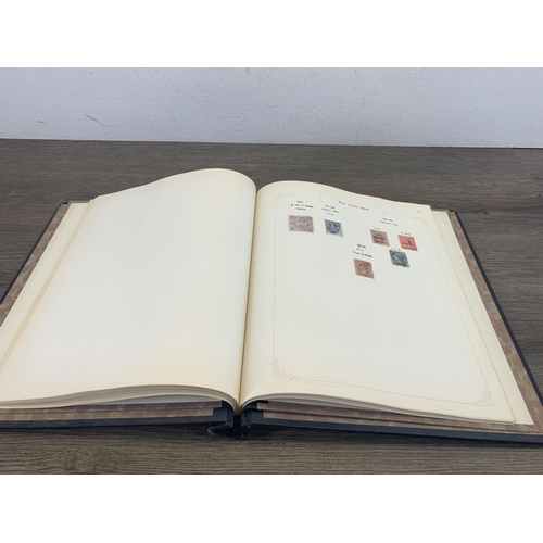 540 - A stamp album containing a collection of worldwide stamps