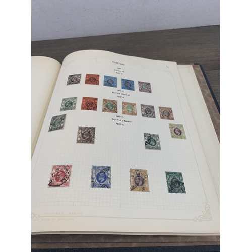 540 - A stamp album containing a collection of worldwide stamps