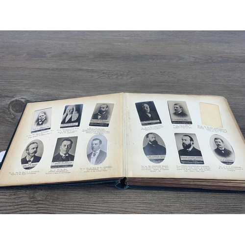 543 - An early 20th century Ogden's New Century photo album with cigarette cards