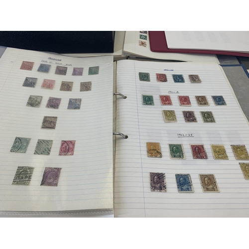 544 - Five albums containing a collection of worldwide stamps