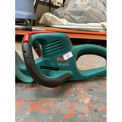 896 - A Bosch AHS55-24S electric hedge trimmer