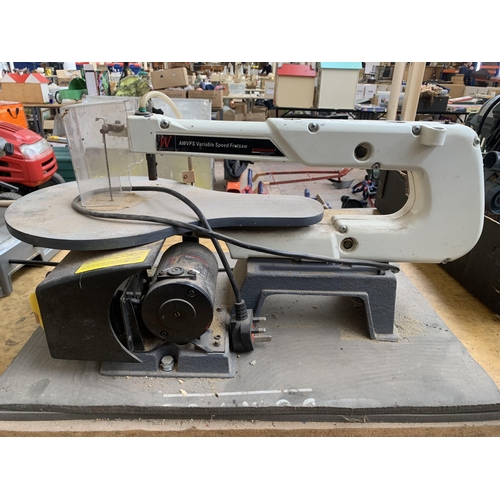 908 - An Axminster AWVFS variable speed fretsaw