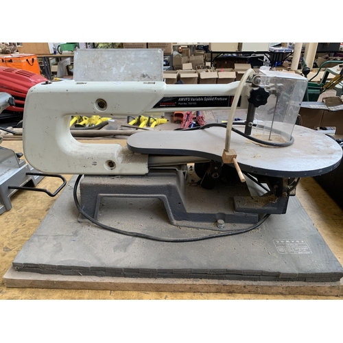 908 - An Axminster AWVFS variable speed fretsaw