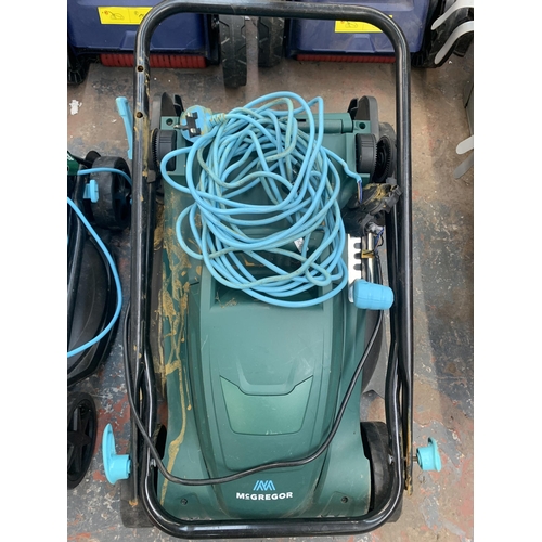 921 - Two McGregor electric lawnmowers