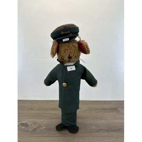 598 - A vintage Harrods doorman mouse doorstop - approx. 49cm high