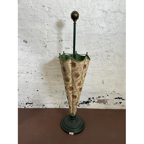 615 - A Victorian style umbrella shaped stick stand - approx. 99cm high