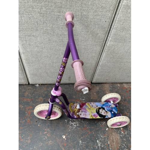 849 - Three children's scooters