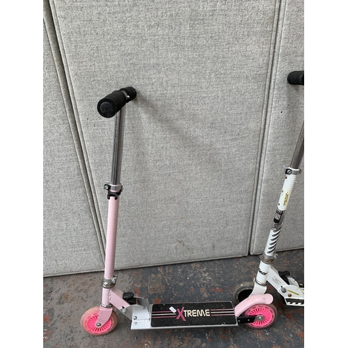 849 - Three children's scooters