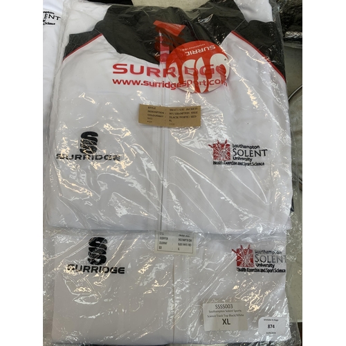 874 - Five Surridge XL tracksuit jackets