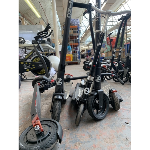 877 - Five electric scooters