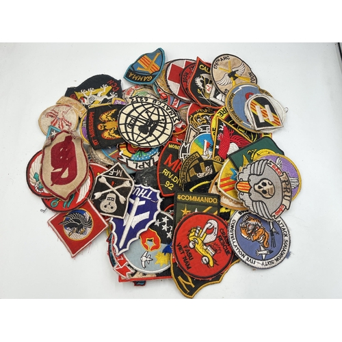 2257 - A collection of US Vietnam War era military cloth patches